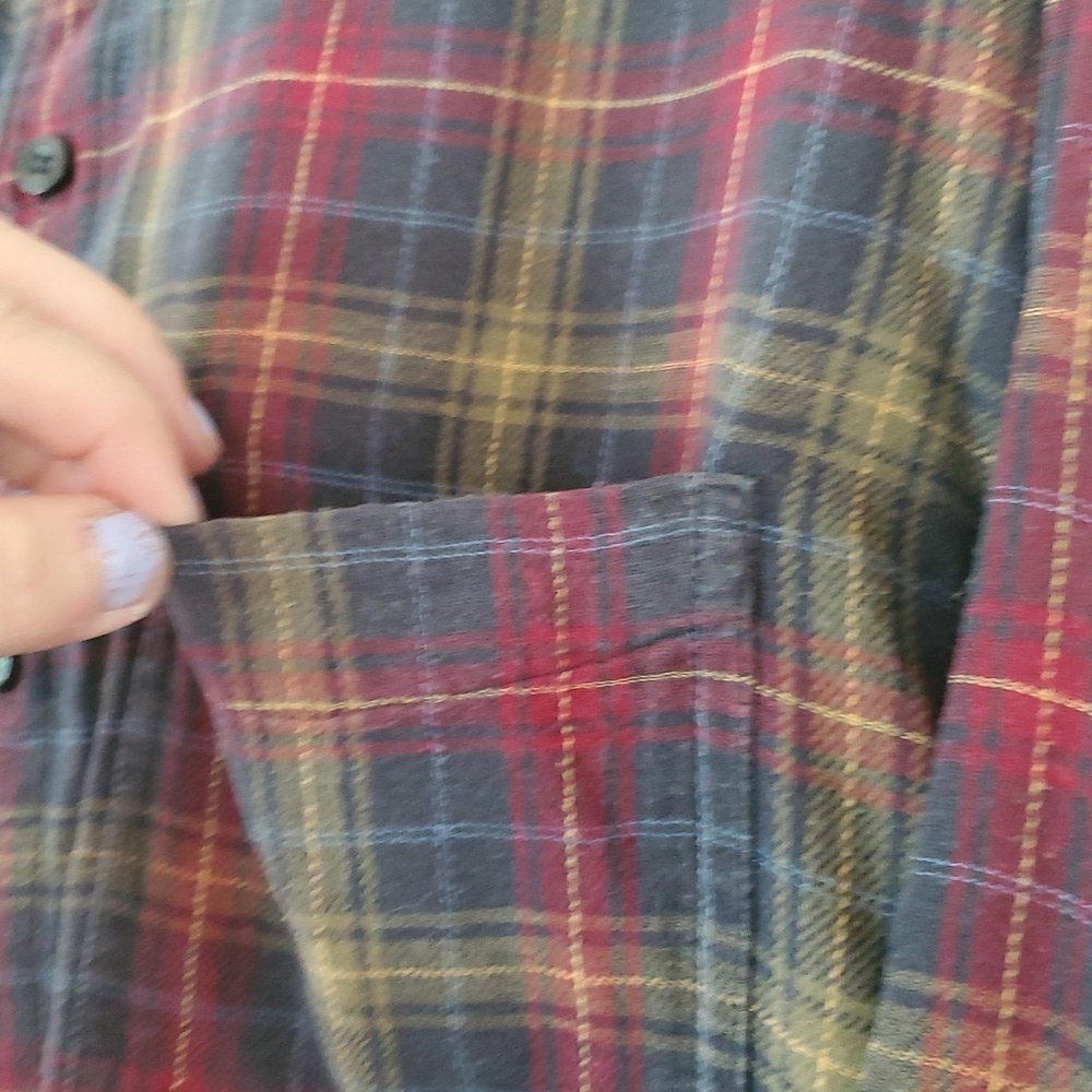 Carbon2Cobalt Mens Plaid Flannel Size Extra Large Lined Cotton Lumberjack Preppy - Picture 5 of 10